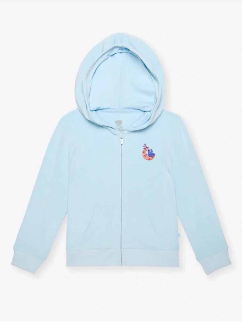 Posh Peanut Light Blue Hoodie with Sesame Street Cookie Monster care bear